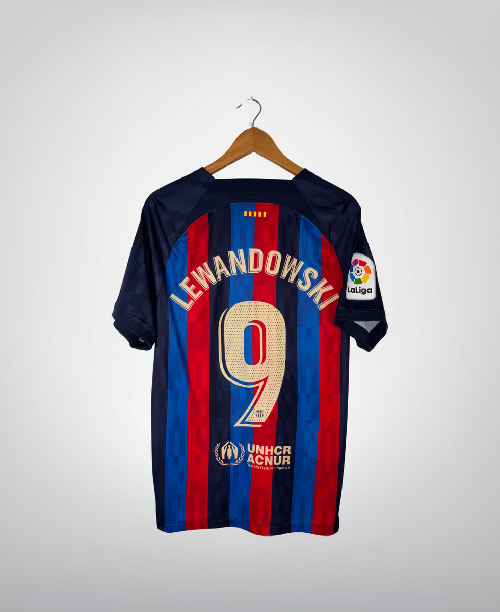 Flocage officiel Lewandowki N°9 FC Barcelone 2023/2024 Fourt 14